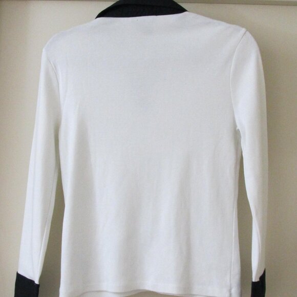 NWOT Women's Ralph Lauren Long-Sleeve Black & White Top & Barely Worn Top - Picture 9 of 13